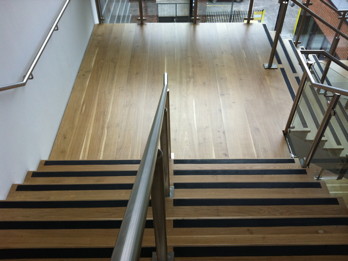 Oak Staircase after Junckers FRICTION+ applied