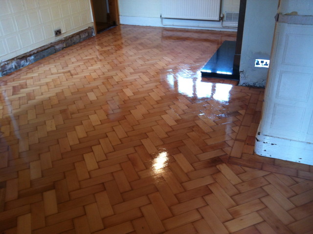 Columbian Pine Parquet Flooring Sealed