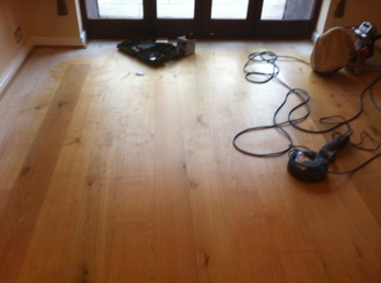 Engineered Oak Floor Sanded and Sealed