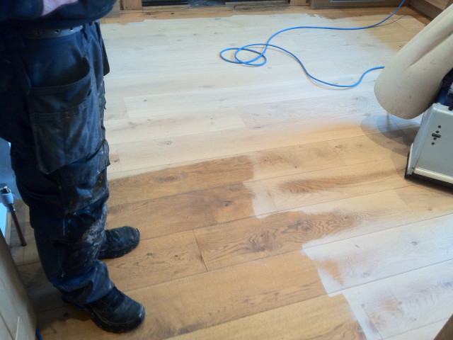 Before and After Pictures of Oak Strip Flooring