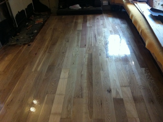 Oak Floor in Pub After