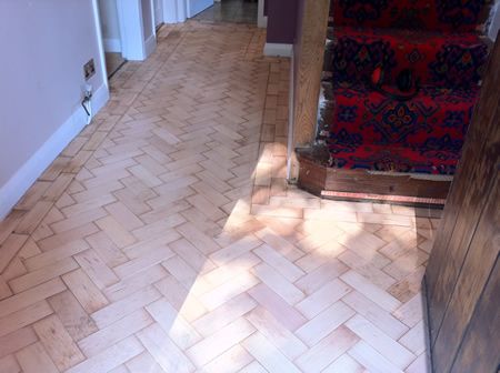 Repaired Parquet Flooring in Prestatyn North Wales