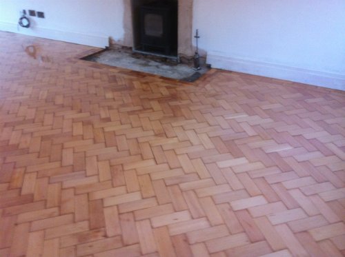 Columbian Pine Parquet Flooring Restored in Cheshire by Woodfloor-Renovations