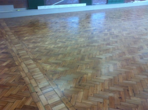 Wood Floor Sanding and Hardwood Floor Refinishing at Stalybridge Church Hall Cheshire