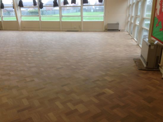 Rhyl Floor Sanding, another perspective of this large school hall