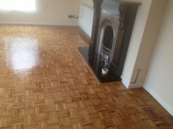 Oak Mosaic Parquet Repaired and Restored in Wrexham by Woodfloor-Renovations