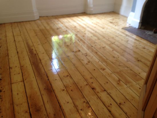 Restored Pine Floorboards by Woodfloor-Renovations