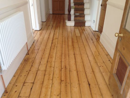 Restored Pine Floorboards in Wrexham by Woodfloor-Renovations