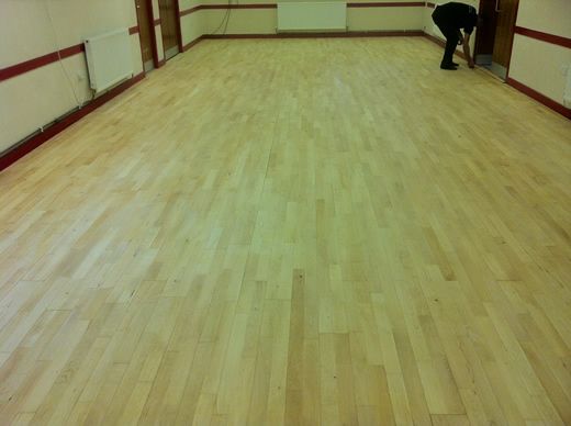 Ffynongroyw Community Centre Hardwood floor Renovation by Woodfloor-Renovations