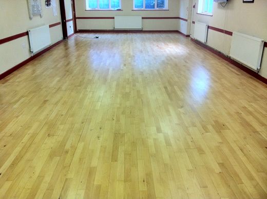 Junckers Beech Hardwood Flooring Sanded and Sealed in North Wales by Woodfloor-Renovations