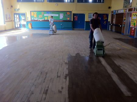 Wood Floor Sanding Iroko Parquet Flooring in Solihull by Woodfloor-Renovations