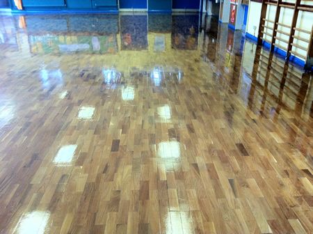Wooend Floor Sanding Iroko Parquet Flooring in Solihull by Woodfloor-Renovations