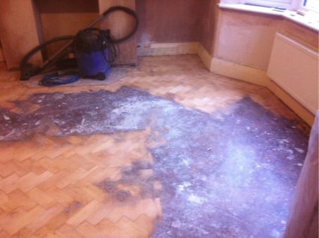 Parquet Wood Block Floor Restoration Cheshire