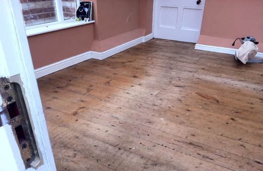 Pitch Pine Wood Floor Sanding and Renovation in Chester