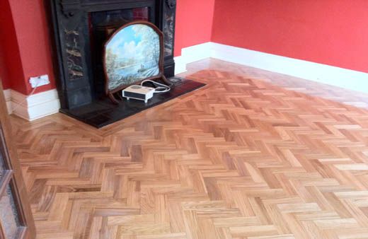 Parquet Wood Block Flooring Repairs and Renovation in Conwy North Wales
