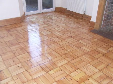 Basket weave Pattern Pine Wood Parquet Floor