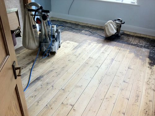 Pine Floorboards Sanded and Sealed in Cheshire