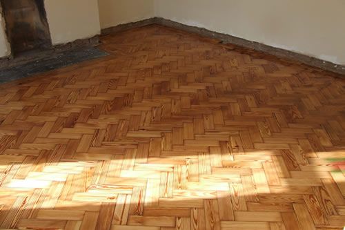 Pitch Pine Wood Floors Restored in North Wales by Woodfloor-Renovations