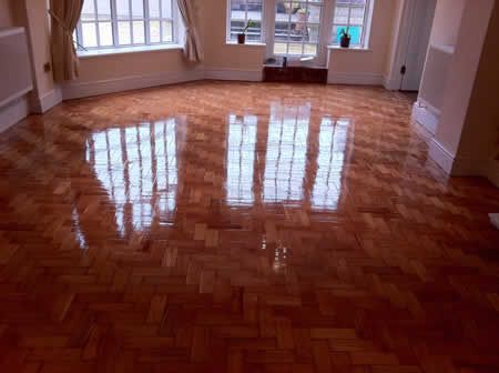 Parquet Wood Block Floor Restoration and Renovation in North Wales