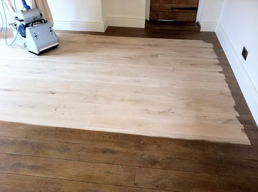 Rustic Oak Flooring Sanded, Sealed, Restored in North Wales by Woodfloor-Renovations