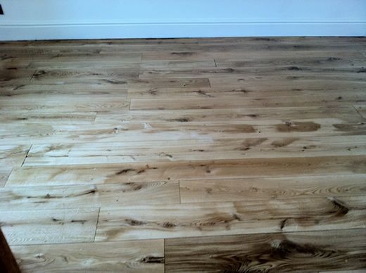 Rustic Oak Hardwood Floors Sanded, Sealed and Restored in North Wales by Woodfloor-Renovations