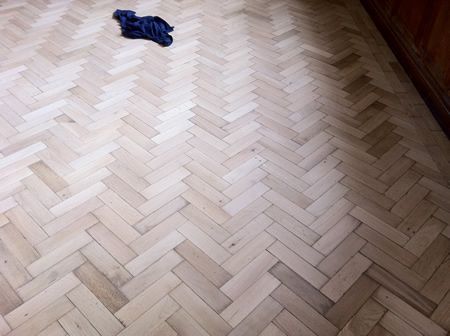 Oak Parquet Wood Floor Restoration at Millbank Pub in Rhyl North Wales