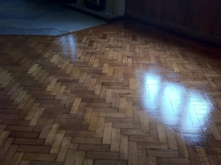 Wood Block Floor Restoration at Millbank Pub in Rhyl North Wales