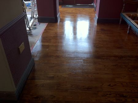 Wood Floor Restoration at Millbank Pub in Rhyl North Wales