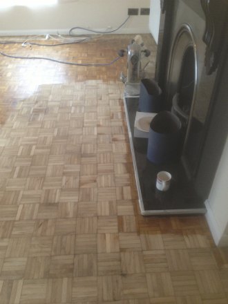 Mosaic Finger Oak Parquet Repaired and Restored in Wrexham, North Wales 