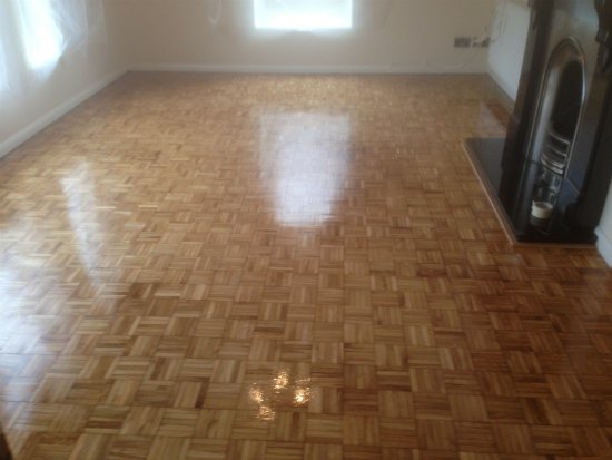 Mosaic Finger Parquet Repaired and Renovated in Wrexham, North Wales 