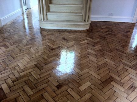 Oak Parquet Floor Renovated and Fully Restored by Woodfloor-Renovations